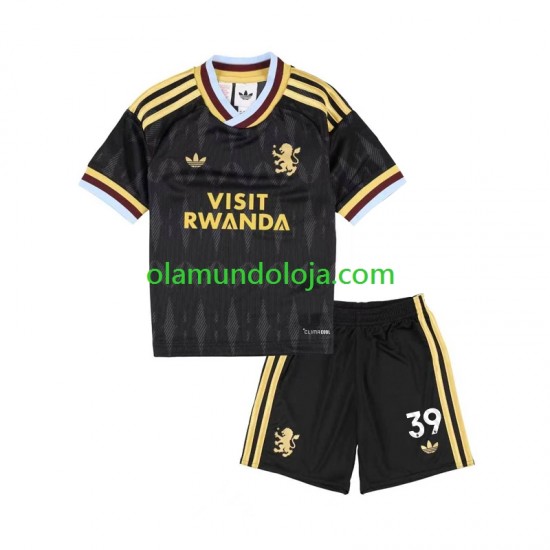 Aston Villa Camisola Brian Madjo 39 Criança Equipamento Segundo Manga Curta 2026-2027